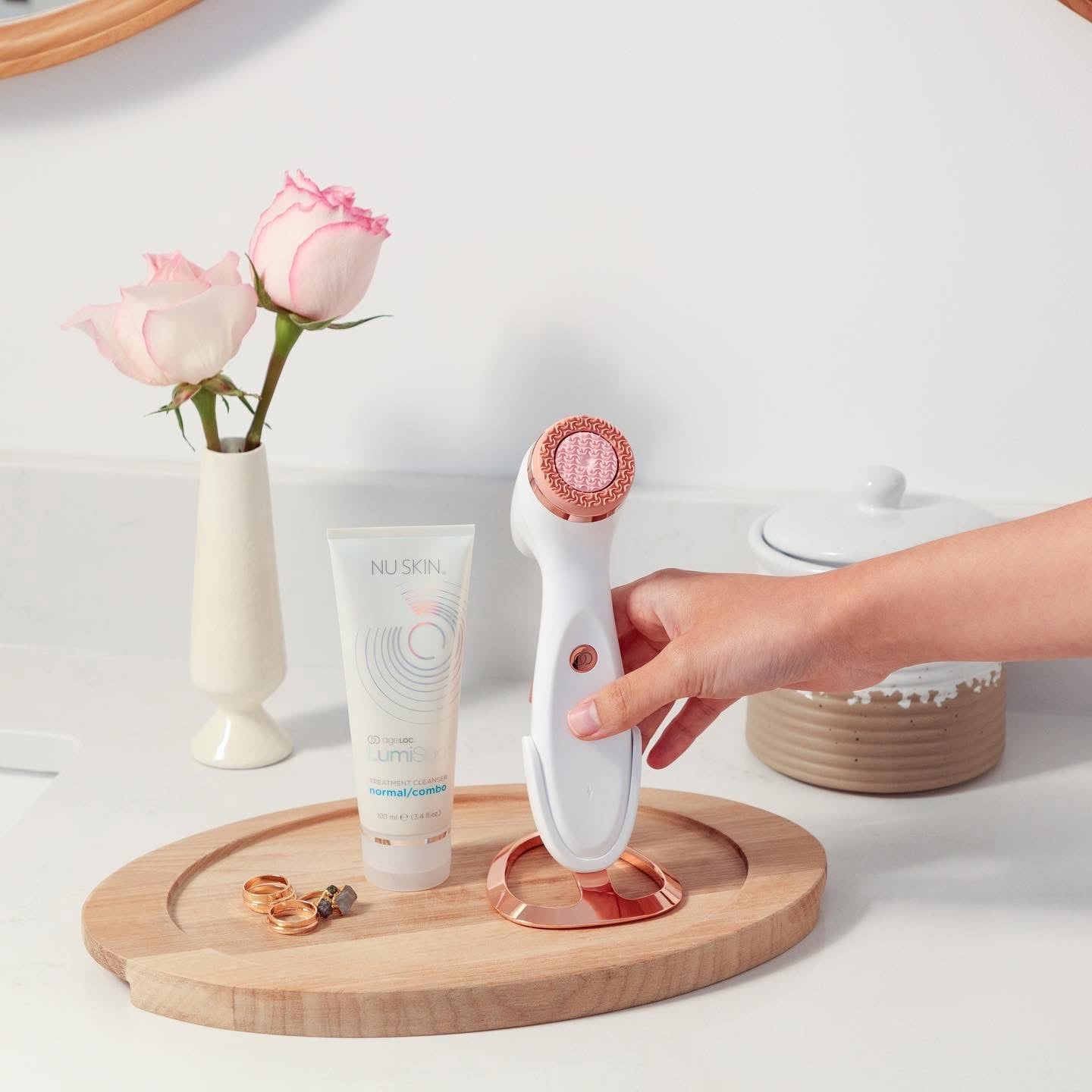 LumiSpa Rose Gold + Cleanser