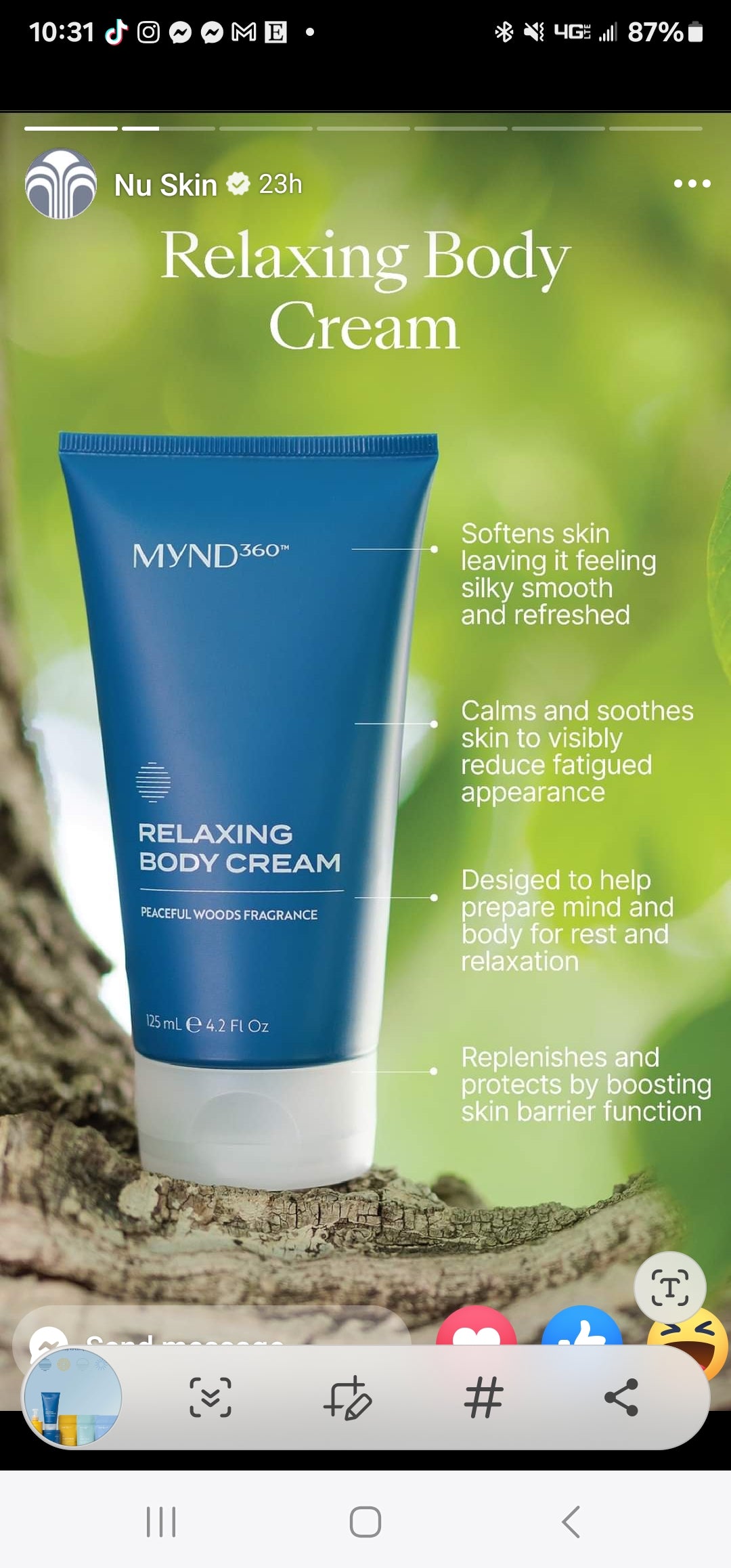 MYND360 Relaxing Body Cream